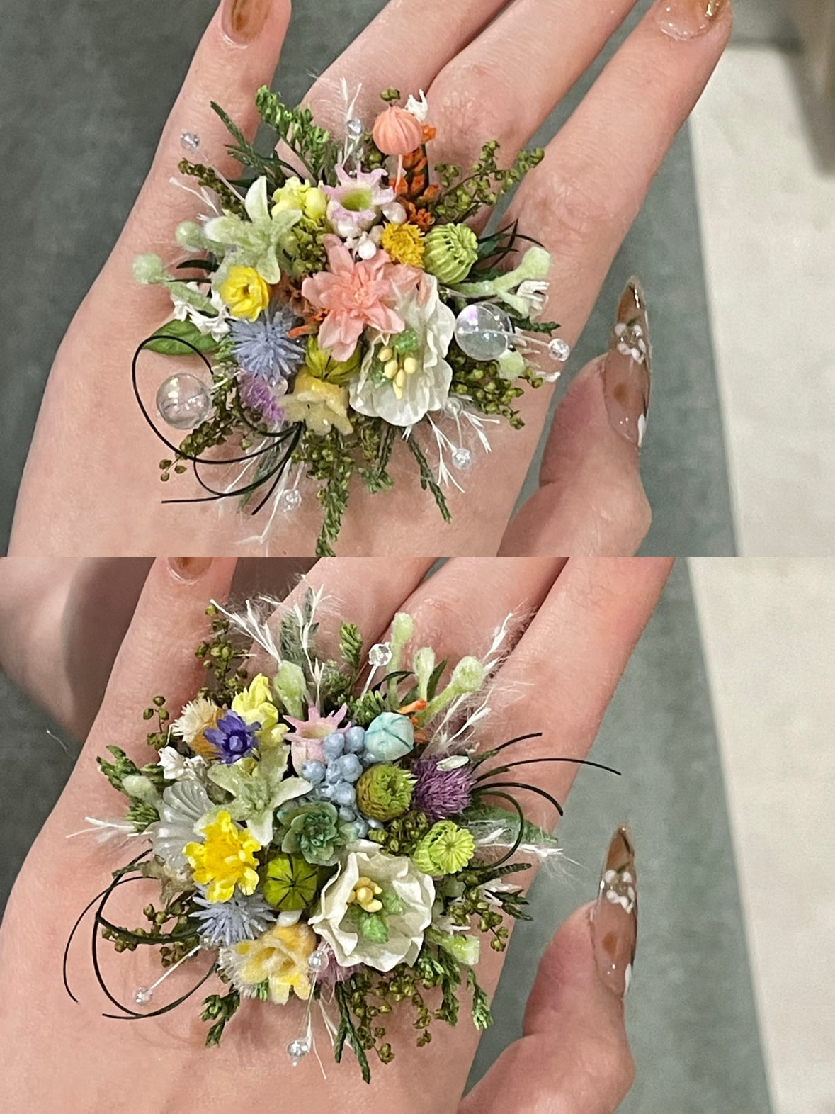 【Monet's Garden】The Epoch Collection - Purely handmade custom preserved flower ring