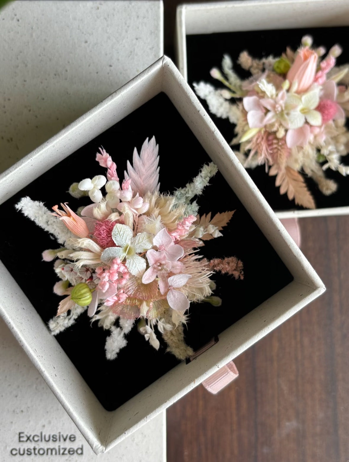 【Rose Sweetheart】The Epoch Collection - Purely handmade custom preserved flower ring