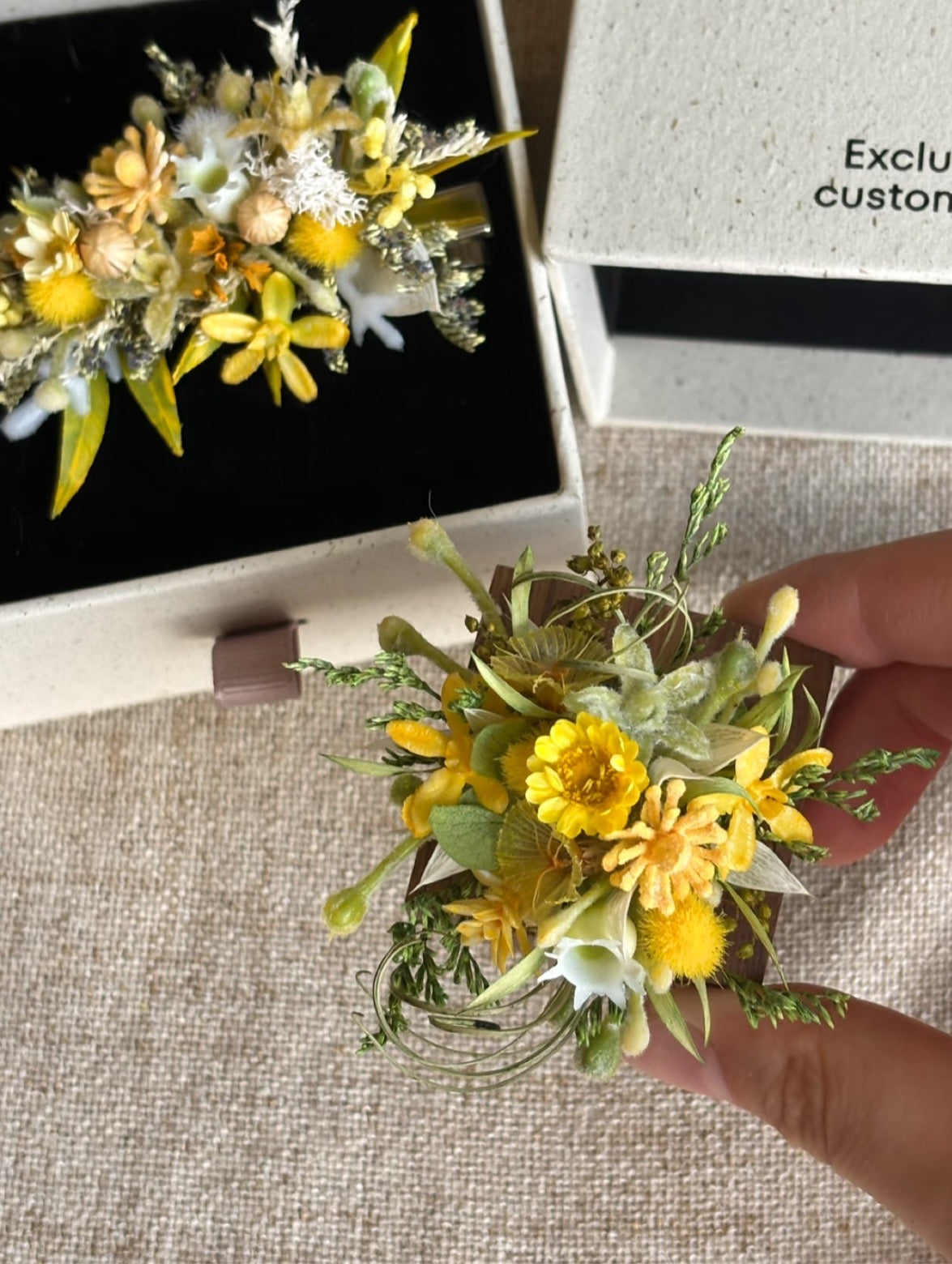 【Autumn Romance】The Moment Collection - Purely handmade custom preserved flower ring