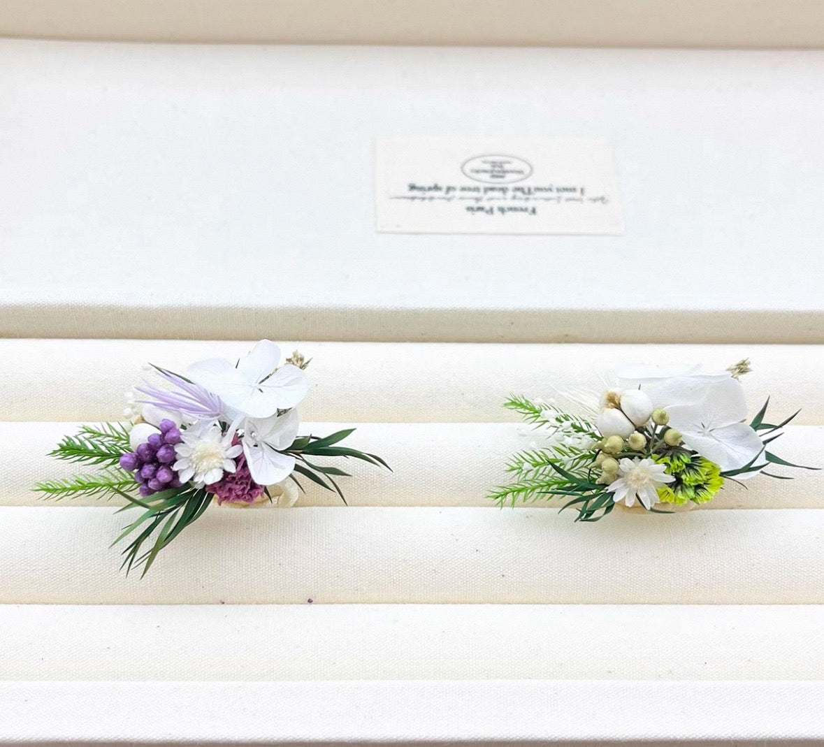 【Forest Ring】The Moment Collection - Purely handmade custom preserved flower ring