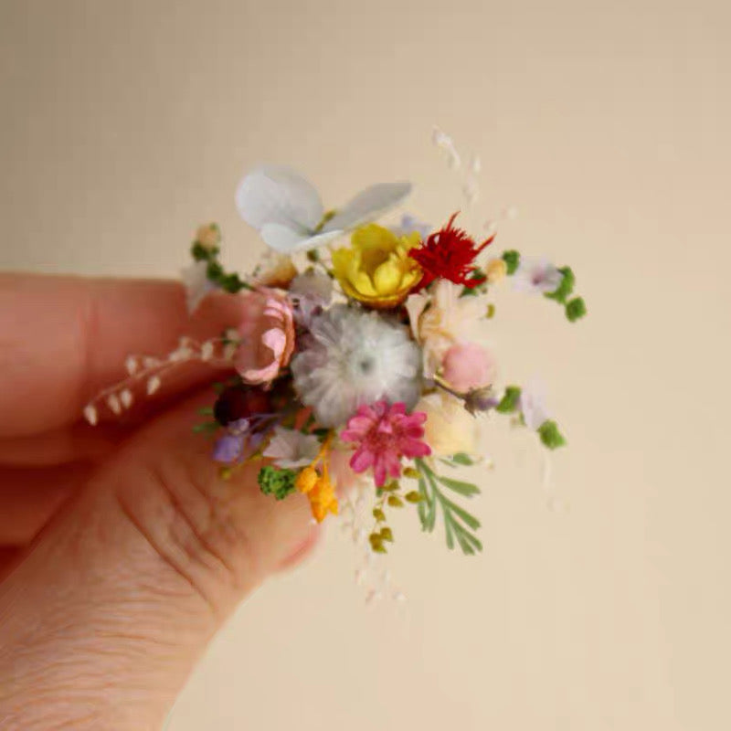 【Colorful Garden】The Epoch Collection - Purely handmade custom preserved flower ring