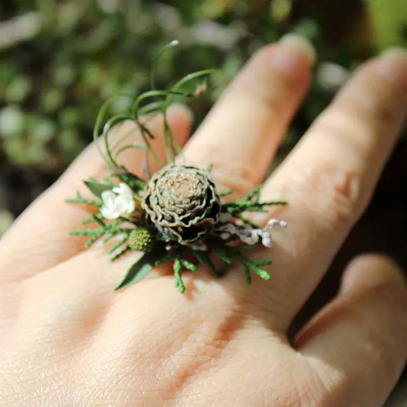 【Plants Series】The Moment Collection - Purely handmade custom preserved flower ring