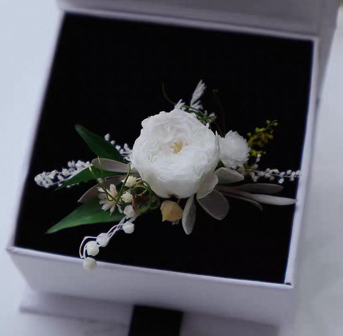 【Happy Wedding】The Infinity Collection - Purely handmade custom preserved flower ring