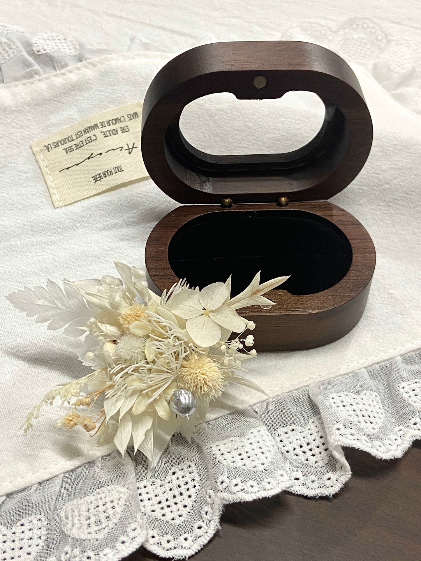 【Angel Wings】The Moment Collection—— Purely handmade custom preserved flower ring