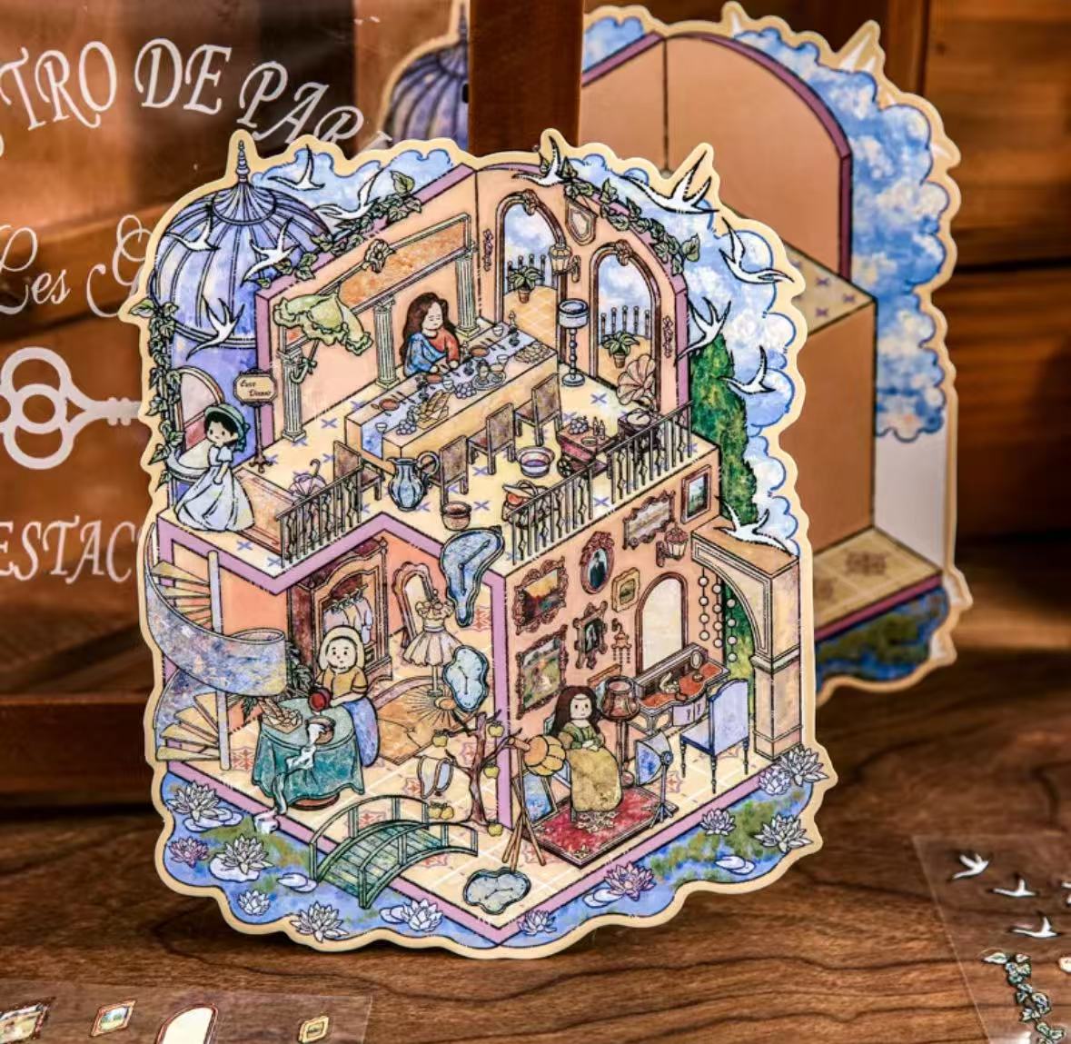 【Hot sales 】Dream series Landscaping Stickers 3D DIY De-stress Puzzle Stickers