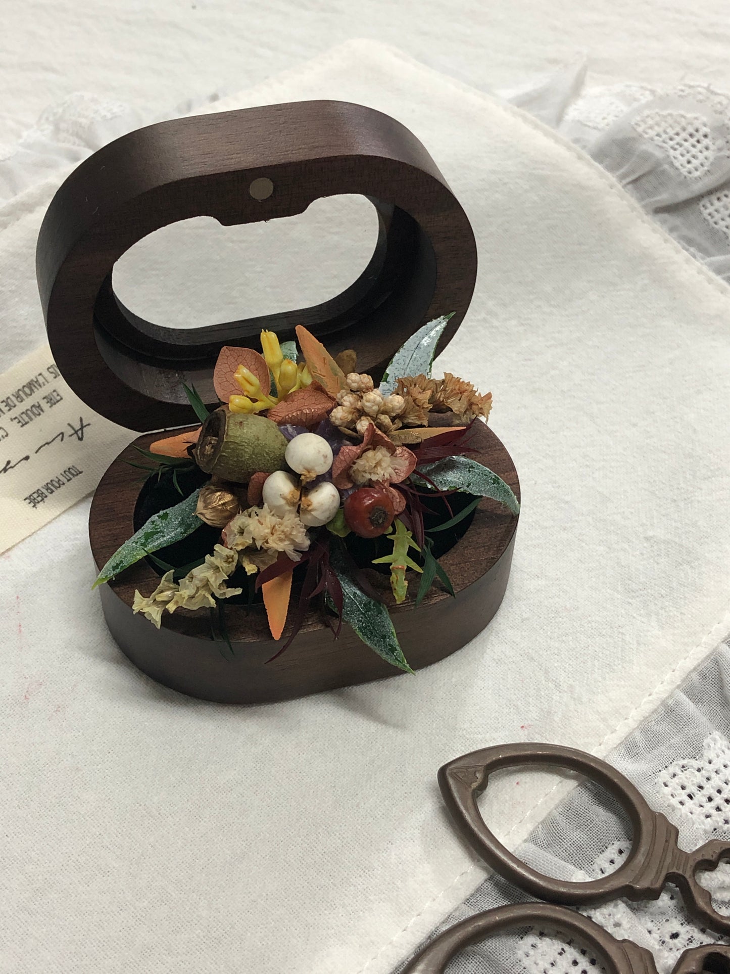 【Autumn Atmosphere】The Moment Collection—— Purely handmade custom preserved flower ring