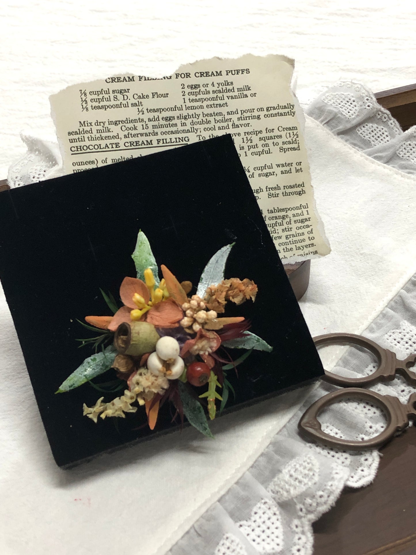 【Autumn Atmosphere】The Moment Collection—— Purely handmade custom preserved flower ring