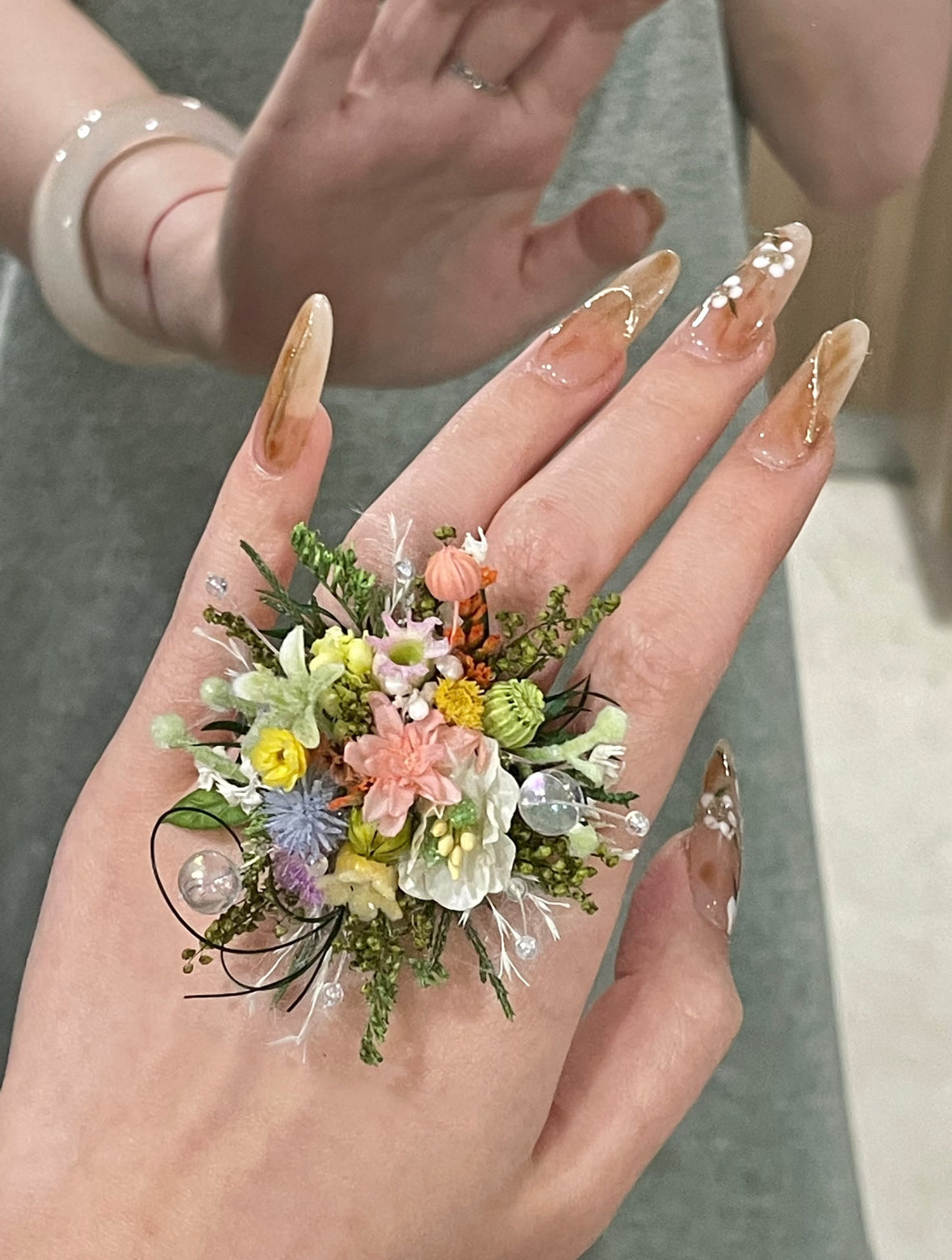 【Monet's Garden】The Epoch Collection - Purely handmade custom preserved flower ring