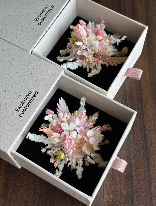 【Rose Sweetheart】The Epoch Collection - Purely handmade custom preserved flower ring