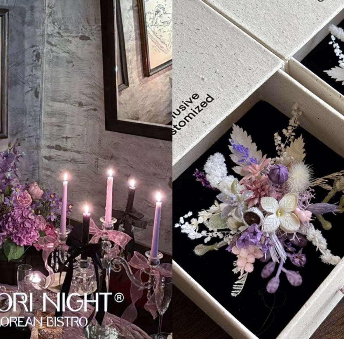 【Grapevine Nocturne】The Epoch Collection - Purely handmade custom preserved flower ring