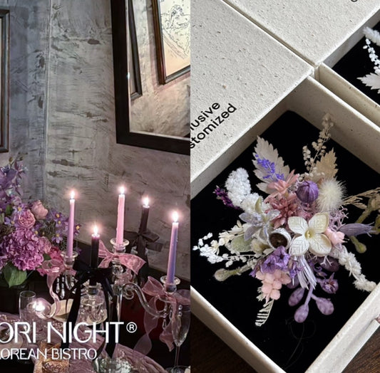 【Grapevine Nocturne】The Epoch Collection - Purely handmade custom preserved flower ring