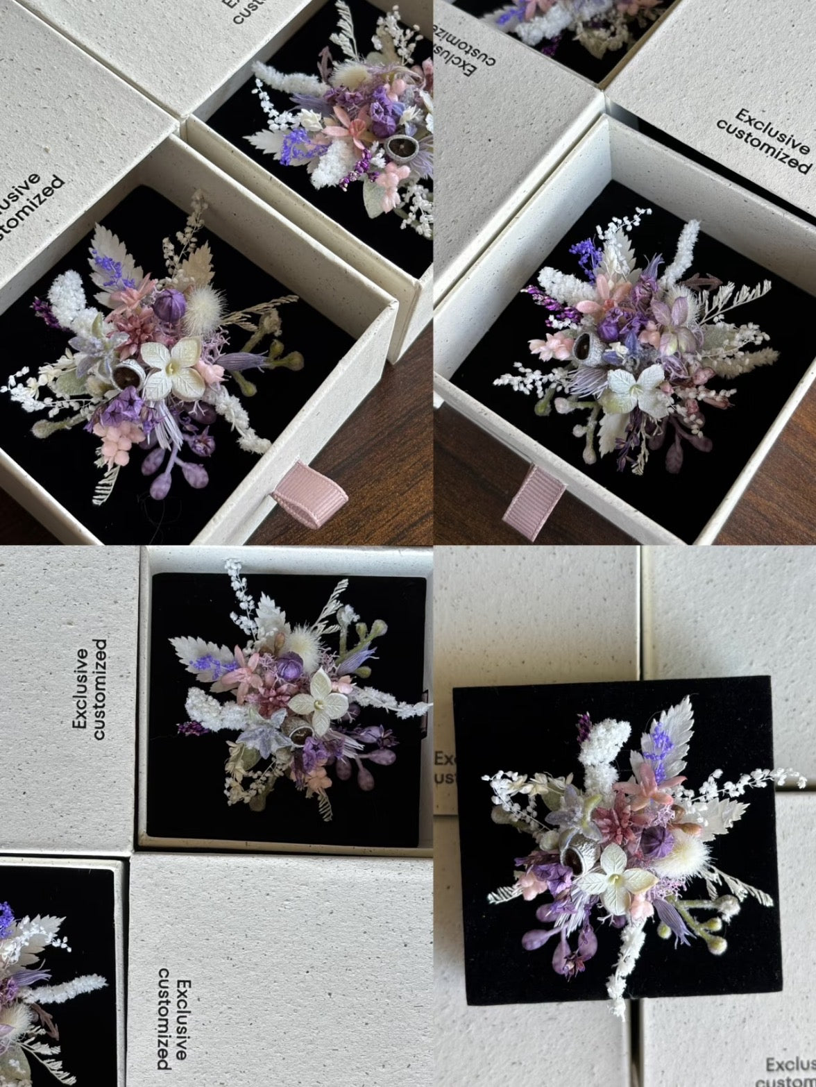 【Grapevine Nocturne】The Epoch Collection - Purely handmade custom preserved flower ring