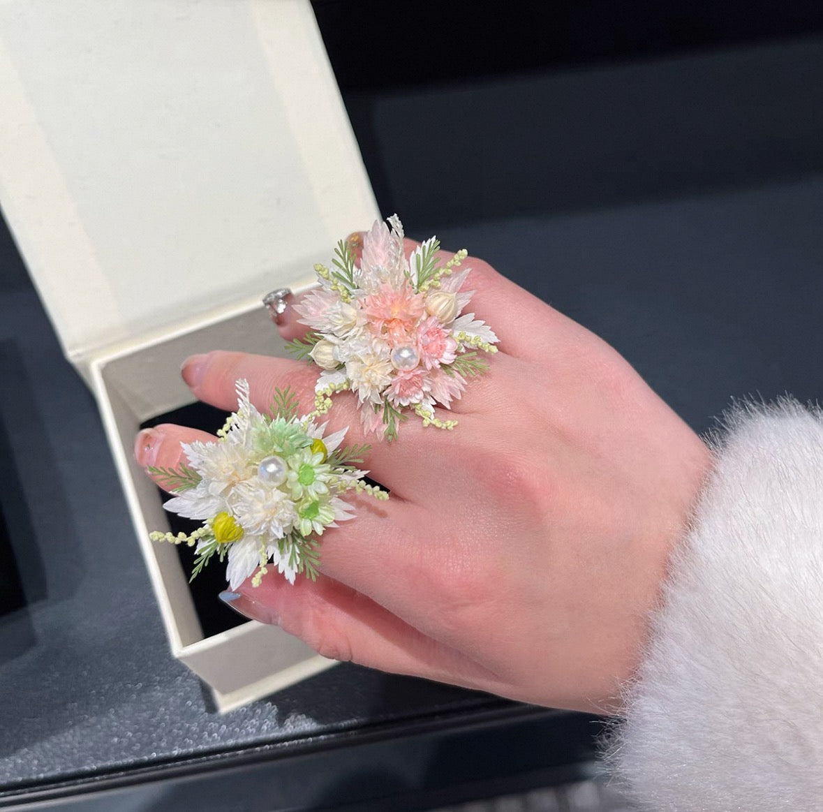 【Garden Series】The Moment Collection - Purely handmade custom preserved flower ring