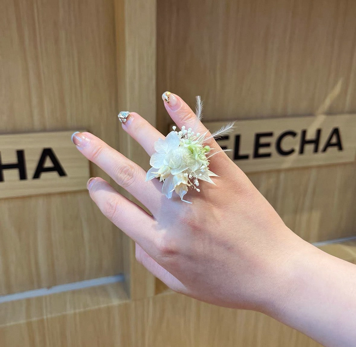 【Green Series】The Moment Collection - Purely handmade custom preserved flower ring