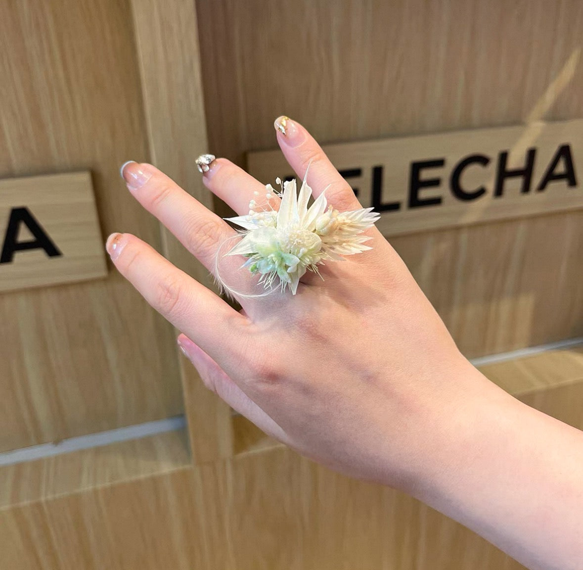 【Green Series】The Moment Collection - Purely handmade custom preserved flower ring