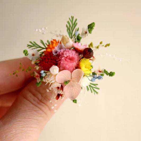 【Colorful Garden】The Epoch Collection - Purely handmade custom preserved flower ring