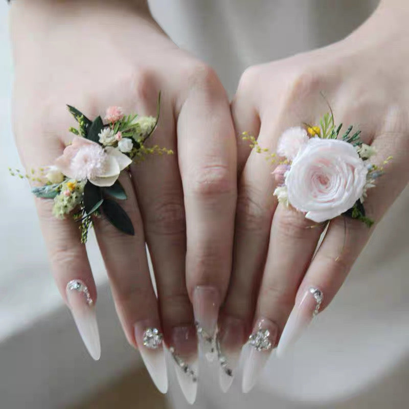 【Wedding Series】The Moment Collection - Purely handmade custom preserved flower ring