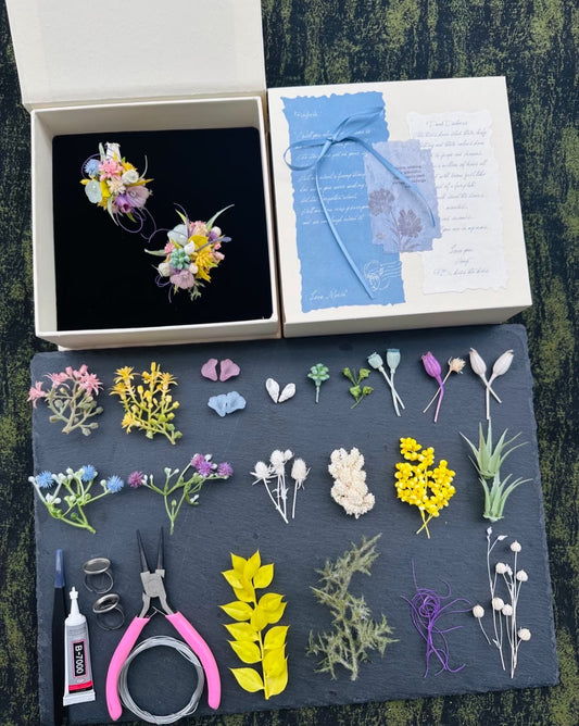 【DIY】- Long Summer- Everlasting Flower Ring Material Kit(Colorful)