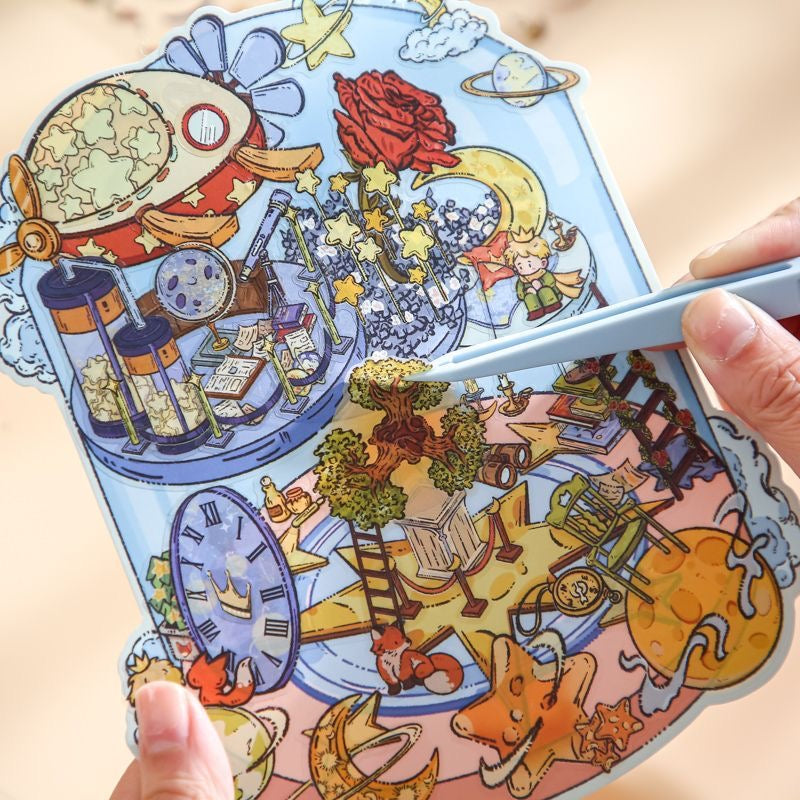 [Hot Selling] Dream Prince 1.0 series Landscaping Stickers 3D DIY De-stress Puzzle Stickers