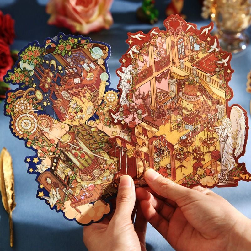 [Hot Selling] Dream Prince 2.0 series Landscaping Stickers 3D DIY De-stress Puzzle Stickers