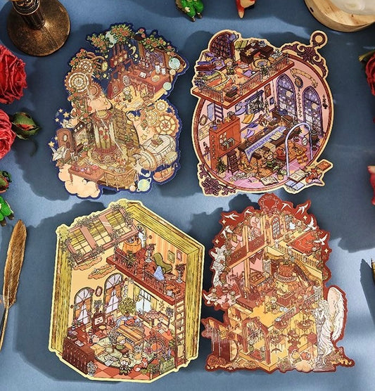 [Hot Selling] Dream Prince 2.0 series Landscaping Stickers 3D DIY De-stress Puzzle Stickers