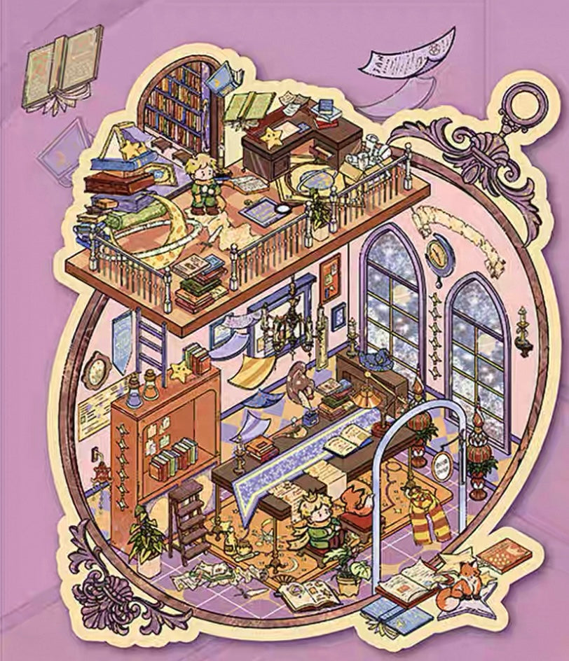 [Hot Selling] Dream Prince 2.0 series Landscaping Stickers 3D DIY De-stress Puzzle Stickers