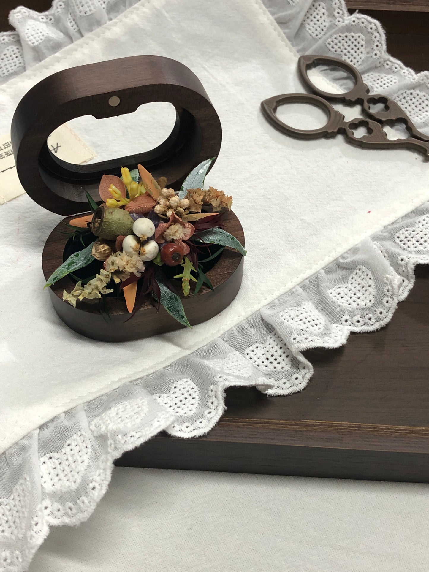 【Autumn Atmosphere】The Moment Collection—— Purely handmade custom preserved flower ring