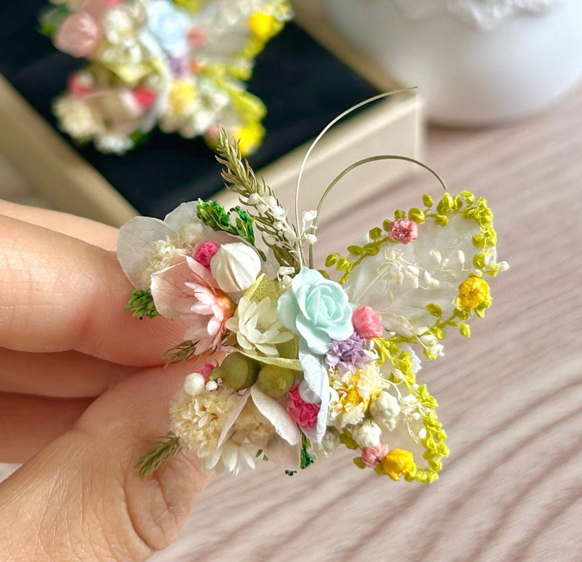 【Dancing】The Moment Collection - Special Edition Purely handmade custom preserved flower ring