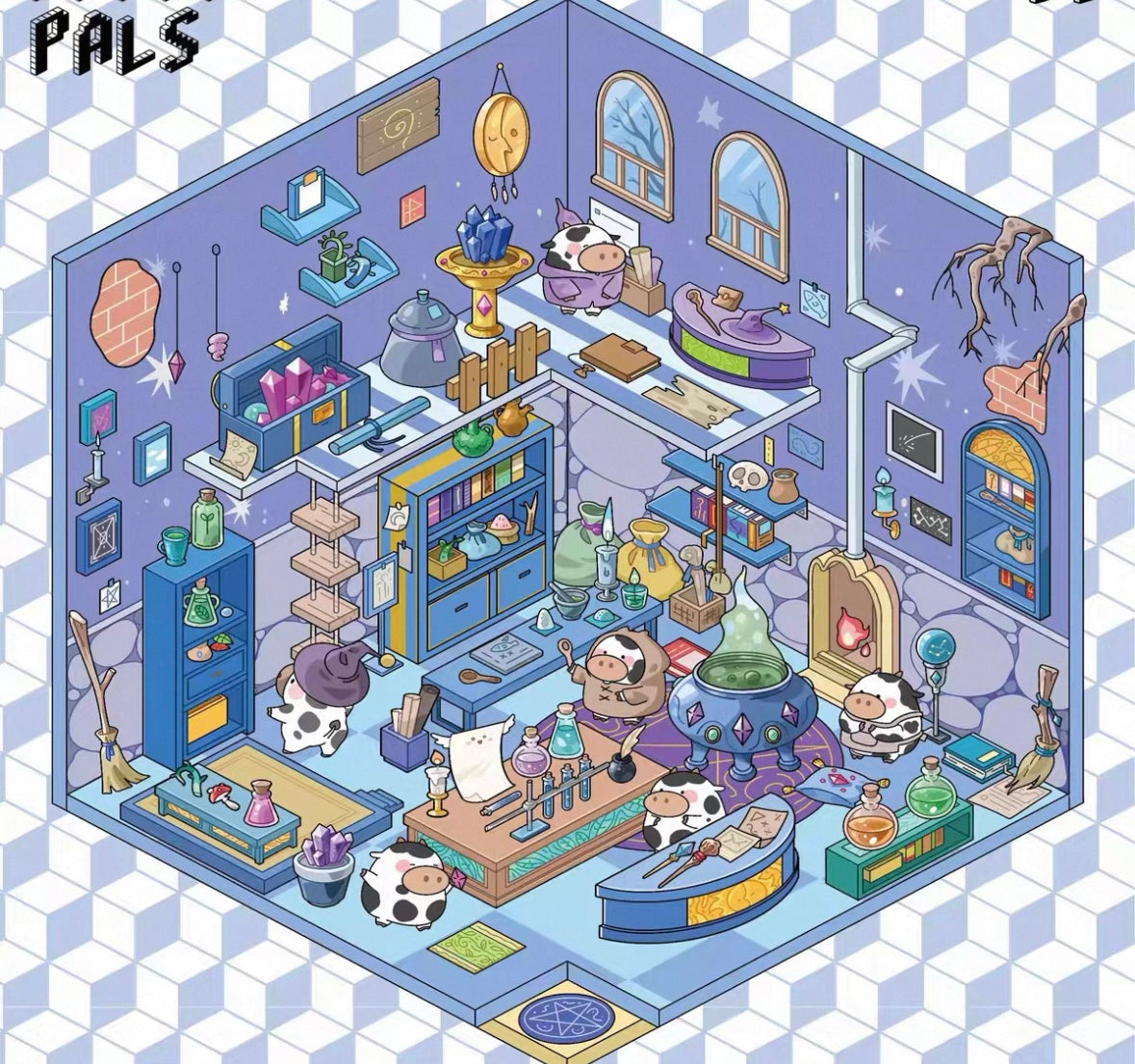 [Hot Selling] Fantasyland series Landscaping Stickers 3D DIY De-stress Puzzle Stickers